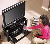 Alphason ABRD800-BLK Ambri Series D Shaped Enclosed Cabinet for Flat Screen TVs upto 37"