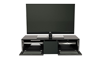 Alphason EMT1250CB-BLK Element Series TV Stand with Media Storage Suitable for Flat Screen TVs up to 60"