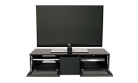 Alphason EMT1250CB-BLK Element Series TV Stand with Media Storage Suitable for Flat Screen TVs up to 60"