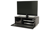 Alphason EMT850CB-BLK Element Series TV Stand with Media Storage Suitable for Flat Screen TVs up to 37"