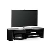 Alphason FW1350CBBLK Real Wood Veneer with Piano Black Glass / Black Oak TV Stand for TVs up to 60"