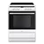 Amica 608CE2TAW 60cm Electric Cooker with Double Oven and Ceramic Hob