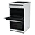Amica AFC5100WH 50cm Double Cavity Electric Cooker With Ceramic Hob - White freestanding