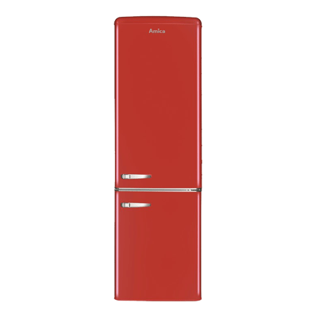 Amica FKR29653R Retro Style 55cm 250L Freestanding Fridge Freezer