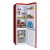 Amica FKR29653R Retro Style 55cm 250L Freestanding Fridge Freezer - Red Right Hand Hinge