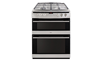 Amica AFG6450SS 60cm Gas Cooker Freestanding with Double Oven and Gas Hob