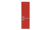 Amica FKR29653R Retro Style 55cm 250L Freestanding Fridge Freezer - Red Right Hand Hinge