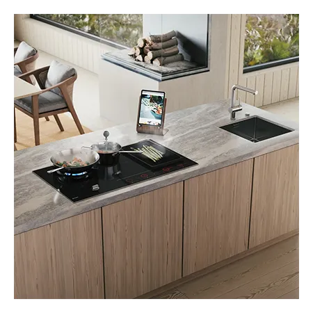 Asko HIG89524BGB1 90cm 5 Zone Induction/Gas Hob - Black