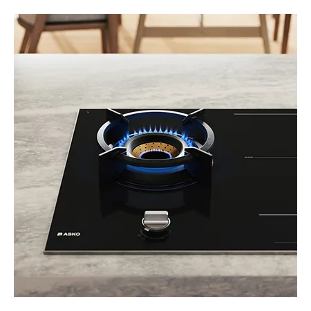 Asko HIG89524BGB1 90cm 5 Zone Induction/Gas Hob - Black