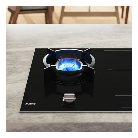 Asko HIG89524BGB1 90cm 5 Zone Induction/Gas Hob - Black