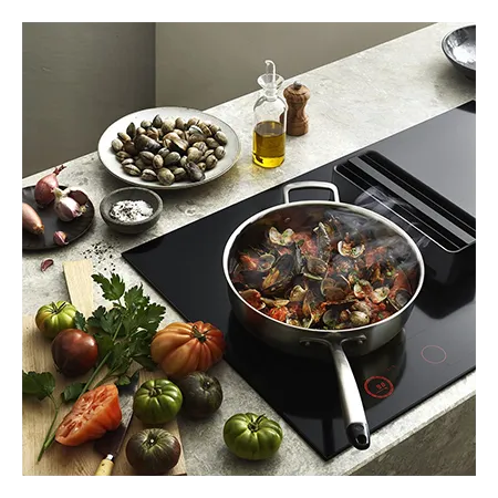 Asko HIHD854MM 90cm 4 Zone Hood-in hob, Celsius Induction - Black