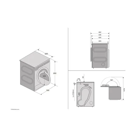 Asko T309HCWUK 9kg Heat Pump Tumble Dryer -  White