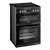 BEKO EDC634K Double Oven Electric Cooker with Ceramic Hob