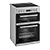 BEKO EDC6731S Freestanding 60cm Double Oven Electric Vitroceramic 4 Hob Cooker in Silver colour