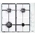 BEKO HIZG64120SW White Gas Hob