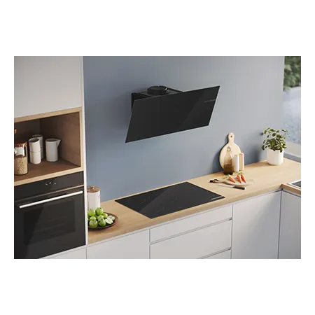 BOSCH DWK85DF61B 80cm Wall-mounted cooker hood clear glass black