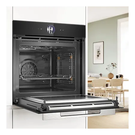 BOSCH HMG7764B1B Serie 8 Built-In Electric Single Oven with Microwave Function