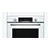 BOSCH HQA534BW3B Built in Electric Single oven with added steam function in White colour