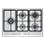 BOSCH PGM7B5K90 75cm 5 Burner Gas Hob, Stainless Steel