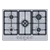 BOSCH PGQ7B5K90 75cm 5 Burner Gas Hob in Stainless steel Colour