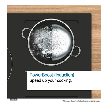 BOSCH PIE61ABB5E 59cm Induction Hob, Black