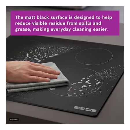 BOSCH PIE61ABB5E 59cm Induction Hob, Black