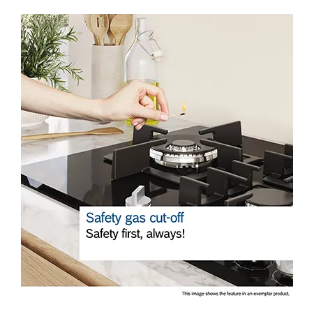 BOSCH PNP6B6K40 60cm, 4 Burner Gas Hob, Black