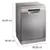 BOSCH SMS4EMI06G Freestanding Series 4  Full Size 60cm in Brushed steel colour
