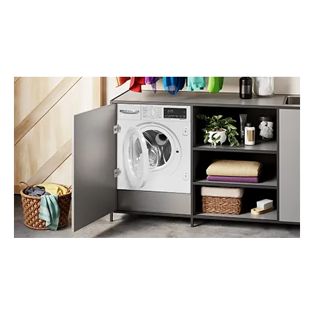 BOSCH WKD28490GB Built In Washer Dryer, 8kg/5kg, 1400rpm, White