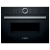 BOSCH CMG633BB1B Built-In Microwave Combi Black Fascia