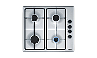 BOSCH PBP6B5B60 60cm 4 Burner Gas Hob with Cast Iron Pan Supports