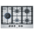 BOSCH PCS7A5B90 75cm 5 BurnerWok Gas Hob with Cast Iron Pan Supports