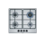 BOSCH PGP6B5B60 4 Burner Gas Hob with Cast Iron Pan Supports and Dial Controls. 4.5x58.2x52.0