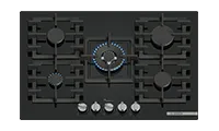 BOSCH PPQ7A6I40 75cm 5 Burner Gas Hob in Black Colour