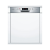 BOSCH SMI65P15GB Semi-Integrated 60cm Active Dishwasher with A++ Energy Rating - Brushed Steel