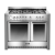 Baumatic BCD1025SS 100 cm Gas with LPG Option Range Cooker with Twin Cavity Oven and 4 Burner + 1 Wok Hob.Ex-Display Model