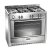 Baumatic BCG905SS 90 cm Gas with LPG Option Range Cooker with Single Oven and 4 Burner + 1 Wok Hob