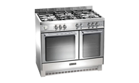 Baumatic BCG925SS 90 cm Gas with LPG Option Range Cooker with Twin Cavity Oven and 4 Burner + 1 Wok Hob Baumatic BCG925SS 90 cm Gas with LPG Option Range Cooker with Twin Cavity Oven and 4 Burner + 1 Wok Hob