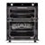 Belling BI702G  Height 70cm built under gas oven with 39L top oven and 59L gross main oven capacity and Easy-clean enamel.