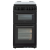 Belling BELFS50GDOLBlk 50cm Gas Double Oven with Glass Lid
