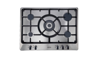 Belling GHU70GCMK2 70cm Gas Hob with 5 Zones including Wok Burner and Cast Iron Supports in Stainless Steel