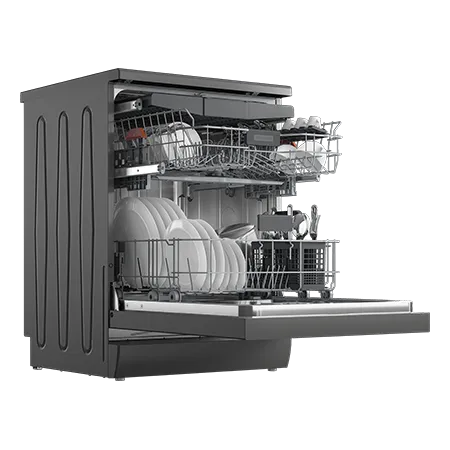 Blomberg LDF53400G 15 Place Settings Freestanding Dishwasher - Graphite