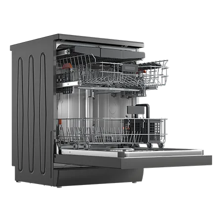 Blomberg LDF53400G 15 Place Settings Freestanding Dishwasher - Graphite