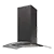 CATA ISLA90BK 90cm Black Curved Glass Island Hood