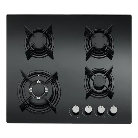 CATA UBGHJ607LPG 60cm Black Glass 4 Burner Nat Gas Hob