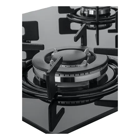 CATA UBGHJ607LPG 60cm Black Glass 4 Burner Nat Gas Hob