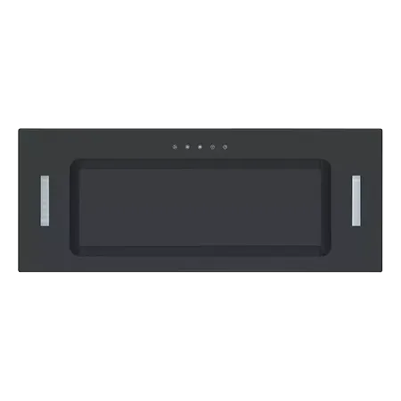CATA UBICON75BK 75cm Black Glass Canopy Hood