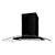 CATA UBSCG90BK 90cm Black Curved Glass Hood