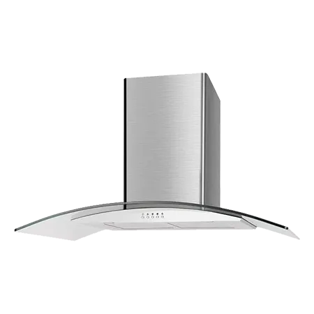 CATA UBSCG90SS 90cm Stainless Curved Glass Hood