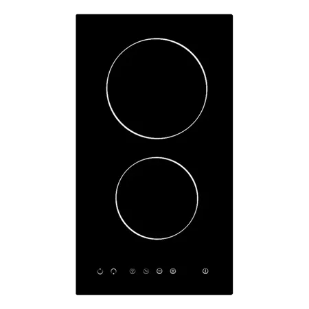 CATA UBTC30FLC 30cm Black Domino 2 Zone Ceramic Hob